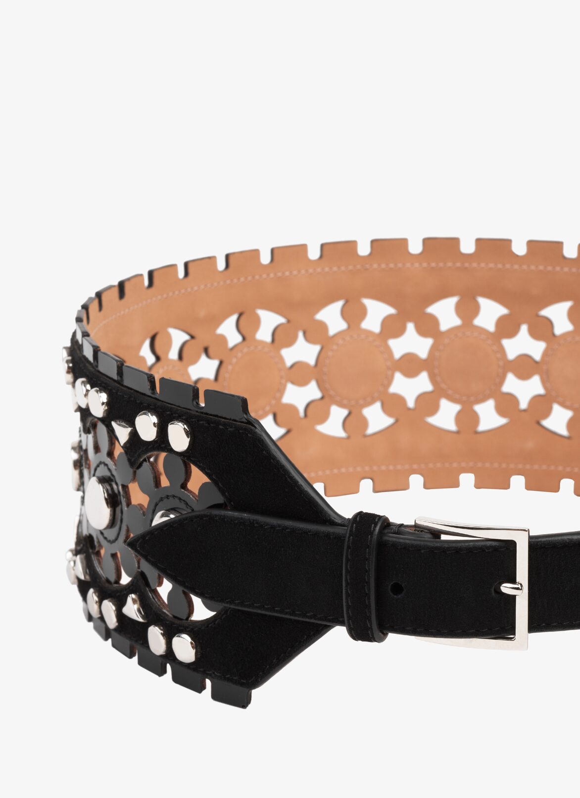 EDITION 2015 OPENWORK LEATHER BELT ALAÏA BLACK EDITION 2015 OPENWORK LEATHER BELT